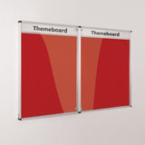 Themeboard Tamperproof Noticeboard 1200 x 1800mm Various Colours