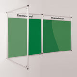 Themeboard Tamperproof Noticeboard 1200 x 2400mm Various Colours