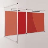Themeboard Tamperproof Noticeboard 1200 x 2400mm Various Colours