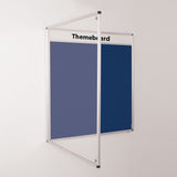 Themeboard Tamperproof Noticeboard 900 x 600mm Various Colours