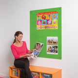 Frameless ColourPlus Felt Noticeboards 1200 x 1200mm Various Colours