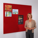 Frameless Felt Noticeboard 1200 x 2400mm - Various Colours